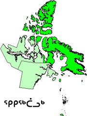 Map of the Qikiqtaaluk Region